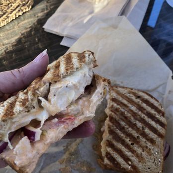 Eat Real Cafe - Buffalo chicken sandwich. Had spice, but very wet and uneventful - New American Near Me - Valencia, California Eat Real Cafe - Buffalo chicken sandwich. Had spice, but very wet and uneventful - New American Near Me - Valencia, California
