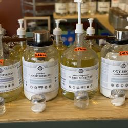 The Soapy Shed - Rustic Strength is a wonderful company providing toxic free plant base laundry product for our refill station.