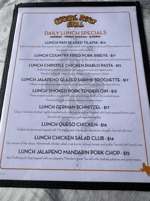 Menu photo 2 Gruene River Grill New Braunfels, TX Menu photo 2 Gruene River Grill New Braunfels, TX