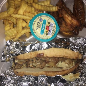 R'Jabs Wings - Philly Chicken combo with 5 wings and fries. - Chicken Wings Near Me - Mableton, Georgia