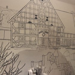 Landgasthof Xaver's Ranch - Kleine Malerei an der Wand.