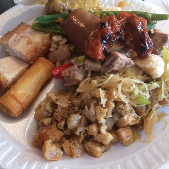 Deco Cafe Filipiniana - My plate from the buffet - Buffets Near Me - Leon Valley, Texas
