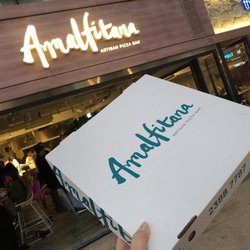 Amalfitana Artisan Pizza Bar - Super delish, even when taken to-go and reheated at home in the oven.