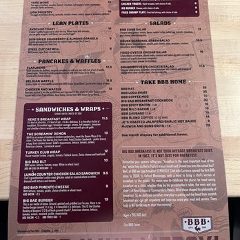 Big Bad Breakfast - Menu back - Breakfast & Brunch Near Me - Inlet Beach, Florida Big Bad Breakfast - Menu back - Breakfast & Brunch Near Me - Inlet Beach, Florida