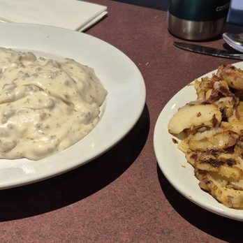 Rosie’s Breakfast Cafe - Their homemade biscuits and gravy. Comes with homefries and eggs. Hope you're hungry! - Breakfast & Brunch Near Me - Fort Myers, Florida Rosie’s Breakfast Cafe - Their homemade biscuits and gravy. Comes with homefries and eggs. Hope you're hungry! - Breakfast & Brunch Near Me - Fort Myers, Florida