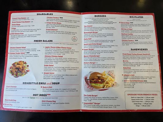 Menu photo 1 Ruby's Diner Commerce, CA Menu photo 1 Ruby's Diner Commerce, CA