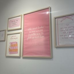 Inspirational art. "Buy me books and tell me I'm pretty."