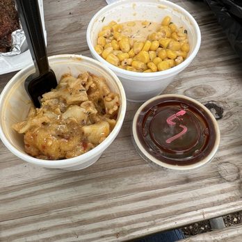 Cool Vibes Smoke & Flame - Coconut street corn and mac n cheese for the WIN - Barbeque Near Me - New Braunfels, Texas Cool Vibes Smoke & Flame - Coconut street corn and mac n cheese for the WIN - Barbeque Near Me - New Braunfels, Texas