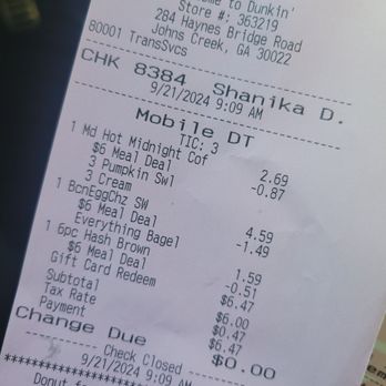 Dunkin' - Donuts Near Me - Johns Creek, Georgia