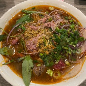 New Super Pho - Spicy beef noodle soup -Bun Bo Hue - Vietnamese Near Me - Duluth, Georgia