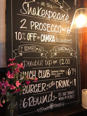 Menu photo 2 The Shakespeare Tavern Bristol, BST Menu photo 2 The Shakespeare Tavern Bristol, BST