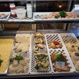 Display case of food Display case of food