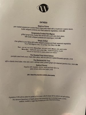 Menu photo 5 Whip Bar & Grill Stowe, VT Menu photo 5 Whip Bar & Grill Stowe, VT