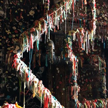 The Gum Wall - Stringy gum - Local Flavor Near Me - Seattle, Washington The Gum Wall - Stringy gum - Local Flavor Near Me - Seattle, Washington