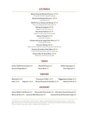 Menu photo 3 Heat Bistro San Diego, CA Menu photo 3 Heat Bistro San Diego, CA