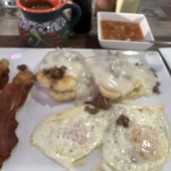 El Sol Mexican Restaurant - Sausage gravy and biscuits - Breakfast & Brunch Near Me - Corpus Christi, Texas