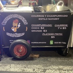 Churros Los Paisitas - Menu