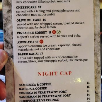 RumFire Poipu Beach - Desserts Menu (04/26/26). @RumFirePoipu @SheratonKauaiResortVillas @MarriottBonvoy @PoipuBeachKauai #Kauai #Hawaii - Seafood Near Me - Koloa, Hawaii RumFire Poipu Beach - Desserts Menu (04/26/26). @RumFirePoipu @SheratonKauaiResortVillas @MarriottBonvoy @PoipuBeachKauai #Kauai #Hawaii - Seafood Near Me - Koloa, Hawaii