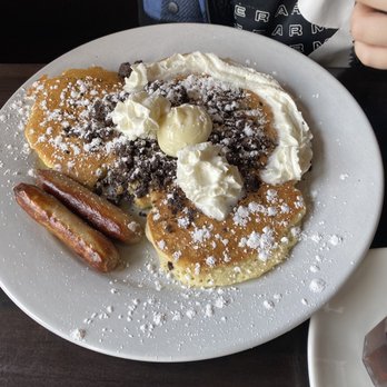 The Jagged Fork - Chocolate chip pancakes - Waffles Near Me - West Bloomfield Township, Michigan