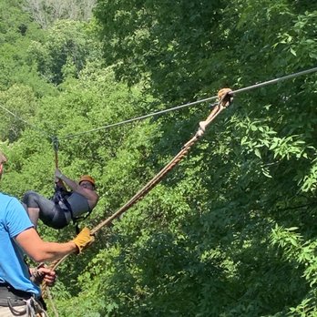 Wahoo Ziplines - My baby sister coming in - Ziplining Near Me - Sevierville, Tennessee