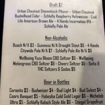 The Drawing Board - Beer menu - New American Near Me - Saint Louis, Missouri