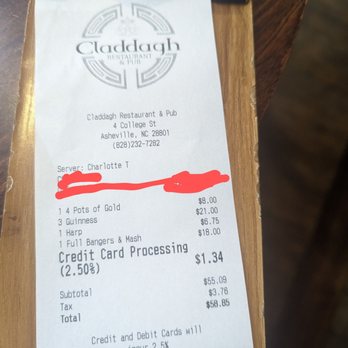 Claddagh Restaurant And Pub - Thankfully, they took the bangers off the bill - Irish Pub Near Me - Asheville, North Carolina