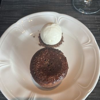 Navy Blue - HRW Dessert #2 - Chocolate Coulant with Scotch Ice Cream - Seafood Near Me - Houston, Texas Navy Blue - HRW Dessert #2 - Chocolate Coulant with Scotch Ice Cream - Seafood Near Me - Houston, Texas