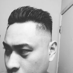 Nick's Barber & Hair Design - Fresh Fade by Travis.   Gentlemen Republic sleek grooming paste.