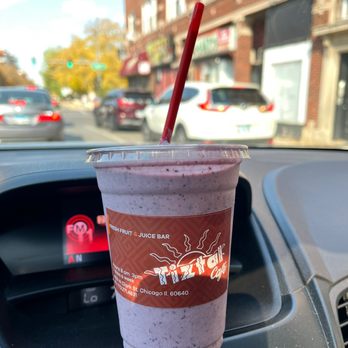 Tiztal Cafe - Blueberry and granola shake - for a hot December day - Breakfast & Brunch Near Me - Chicago, Illinois Tiztal Cafe - Blueberry and granola shake - for a hot December day - Breakfast & Brunch Near Me - Chicago, Illinois