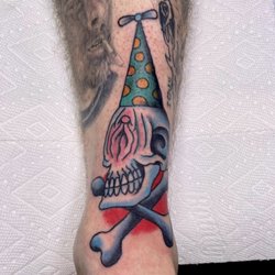 Anchor Tattoo Co - Front of the ankle by Andrew stone.