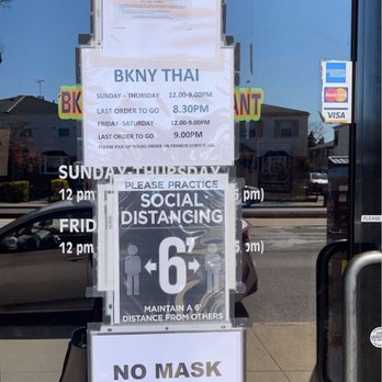 BKNY Thai Restaurant - COVID-19 Precautions - Thai Near Me - Bayside, New York