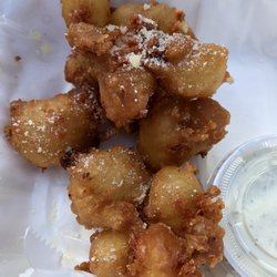 Cheese Curds (sorry kids couldn't wait to start eating them)