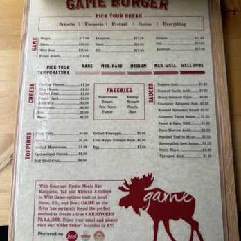 GAME on the River - Menu - Burgers Near Me - Jeffersonville, Indiana GAME on the River - Menu - Burgers Near Me - Jeffersonville, Indiana