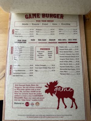 Menu photo 6 GAME on the River Jeffersonville, IN Menu photo 6 GAME on the River Jeffersonville, IN