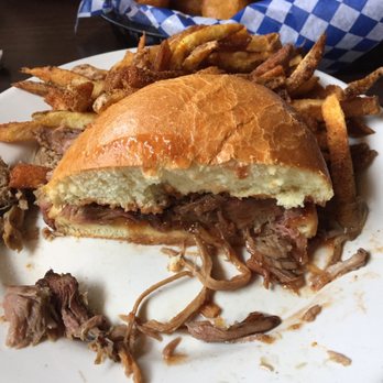 Old Iron Bar and Grill - Pulled pork sandwich - New American Near Me - Grant, Michigan Old Iron Bar and Grill - Pulled pork sandwich - New American Near Me - Grant, Michigan