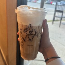 Salted Caramel Cream Cold Brew (with such a sweet message )