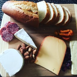 Bottom left chèvre w honey, triple cream camembert, gouda and dill havarti. Bottom left chèvre w honey, triple cream camembert, gouda and dill havarti.
