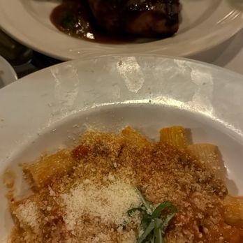 San Marco Restaurant - Rigatoni Alla Bolognese and veal chop - Italian Near Me - Buffalo, New York