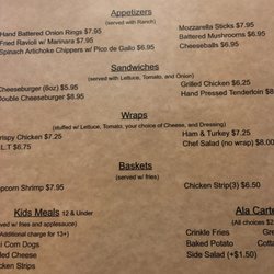 Sheri's - Menu page 2.