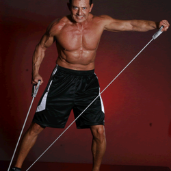 Iron Trainer Personal Training - Lateral raise Band exercise