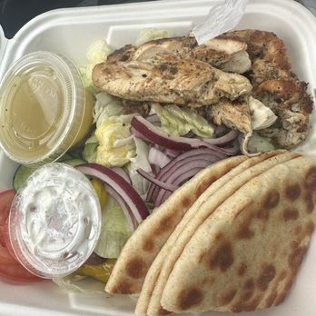 Vasilis - Chicken Souvlaki salad (no feta) - Salad Near Me - Buffalo, New York