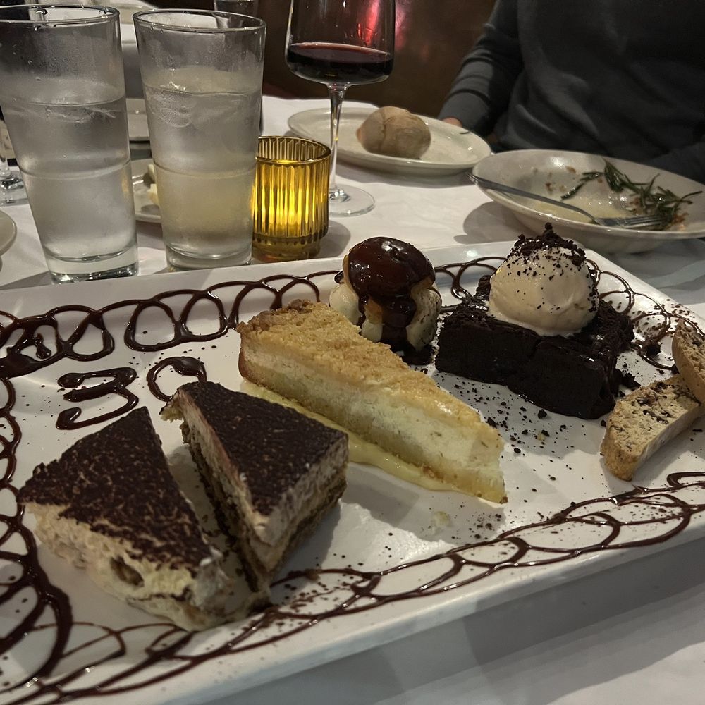 Mia Francesca  - What a dessert spread for our 30th wedding anniversary celebration - Italian Near Me - Chicago, Illinois