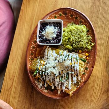 La Perla Tapatía Mexican Restaurant - Tamales with Rice and Beans - Latin American Near Me - Eustis, Florida