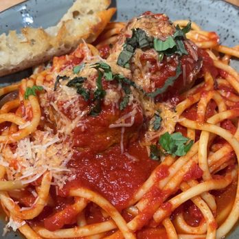 Goose120 - Meatball Bucatini - Italian Near Me - Omaha, Nebraska Goose120 - Meatball Bucatini - Italian Near Me - Omaha, Nebraska