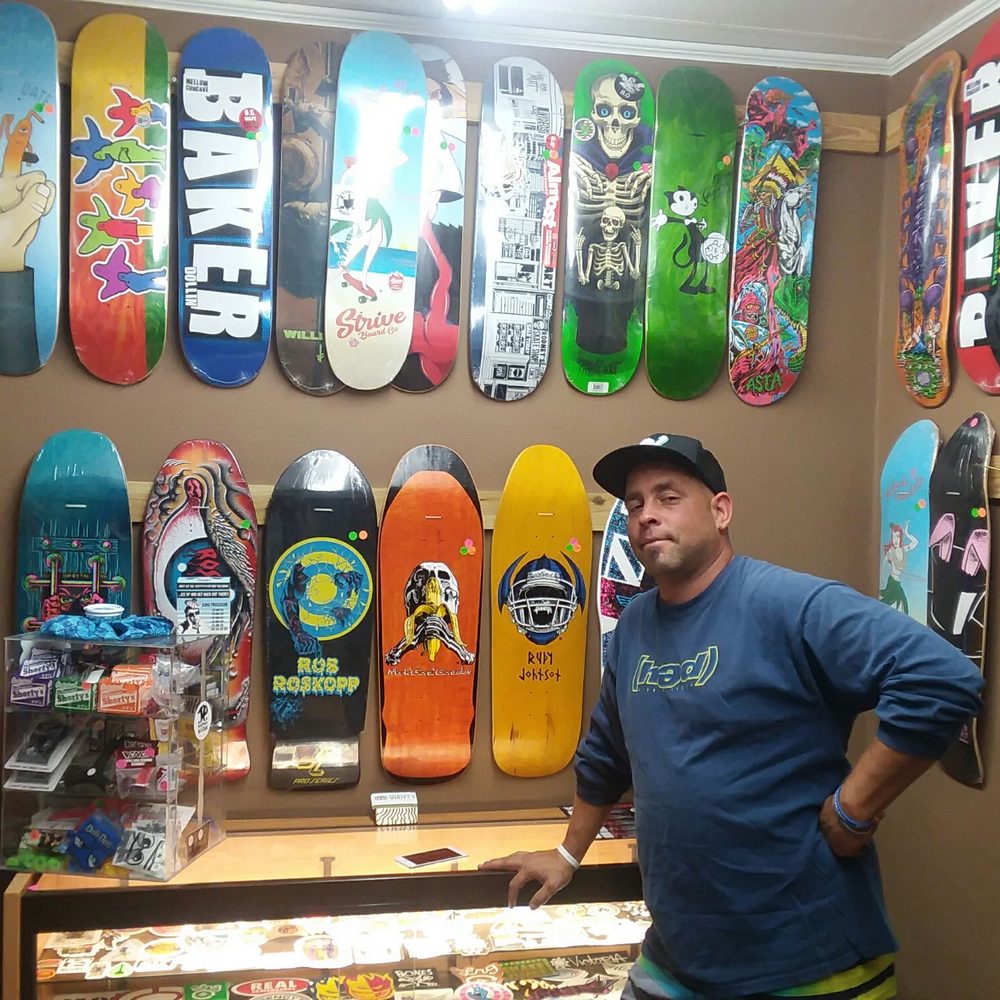 Trunkplayer Surf And Skate - Sean and his decks. - Skate Shops Near Me - North Myrtle Beach, South Carolina Trunkplayer Surf And Skate - Sean and his decks. - Skate Shops Near Me - North Myrtle Beach, South Carolina