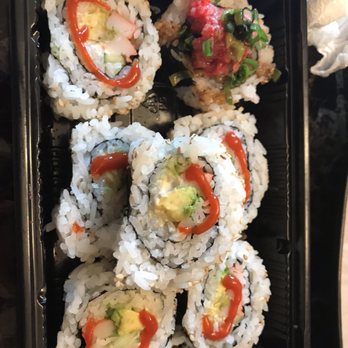 Kozo Sushi - Kahala - California roll, after I added my S sauce - Sushi Bars Near Me - Honolulu, Hawaii