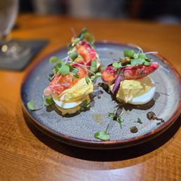 Lobster Deviled Eggs