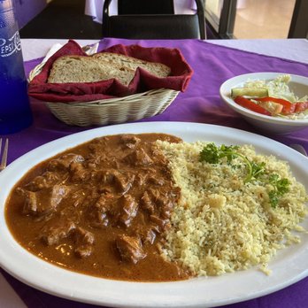 Chef Alisah's - Bosnian-style goulash with cabbage salad and fresh homemade bread - Mediterranean Near Me - Tucson, Arizona