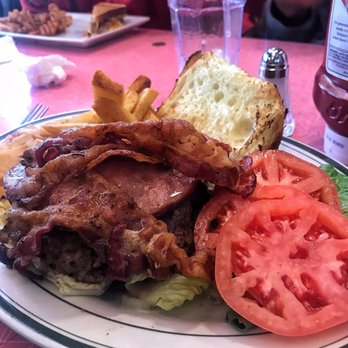 Jackson Hole - Soul burger (medium rare) with a side of steak fries. - Burgers Near Me - East Elmhurst, New York Jackson Hole - Soul burger (medium rare) with a side of steak fries. - Burgers Near Me - East Elmhurst, New York