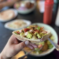 Sultan's Kebab - Falafel salads in a